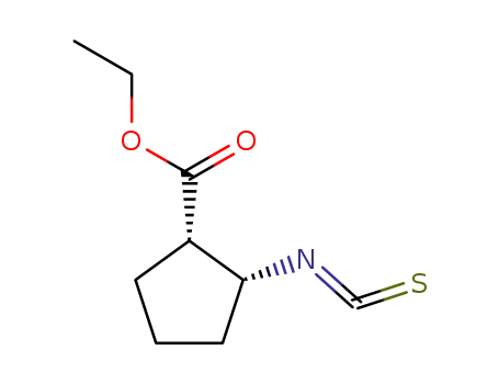 Molecular Structure of 311341-94-3 (ETHYL CIS-2-ISOTHIOCYANATO-1-CYCLOPENTANECARBOXYLATE, 97)