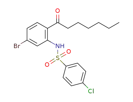 N-(5-bromo-2-heptanoyl-phenyl)-4-chloro-benzenesulfonamide