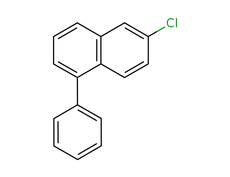 Molecular Structure of 1071042-32-4 (6-Chloro-1-phenylnaphthalene)