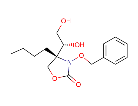 (4R)-3-benzyloxy-4-n-butyl-4-((1R)-1,2-dihydroxyethyl)-1,3-oxazolidin-2-one