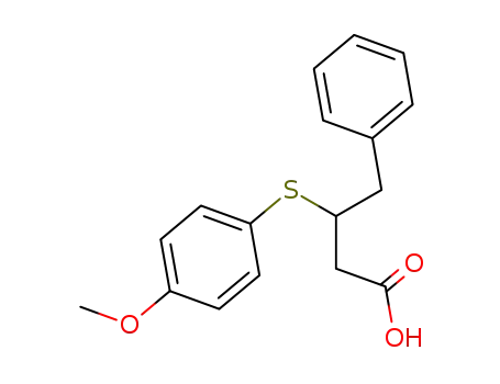 Benzenebutanoic acid, b-[(4-methoxyphenyl)thio]-