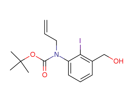 3-[N-(tert-butyloxycarbonyl)-N-(2-propenyl)]amino-2-iodobenzyl alcohol