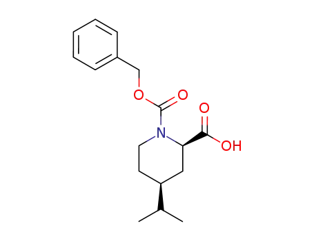 (2R,4S)-cis-4-(2-propyl)-1,2-piperidinedicarboxylic acid 1-(phenylmethyl) ester