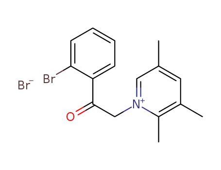 Molecular Structure of 1268015-29-7 (1-[2-(2-bromophenyl)-2-oxoethyl]-2,3,5-trimethylpyridinium bromide)