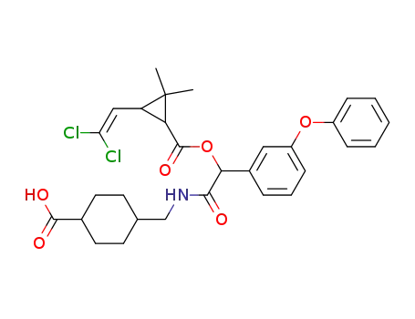 4-{[2-[3-(2,2-Dichloro-vinyl)-2,2-dimethyl-cyclopropanecarbonyloxy]-2-(3-phenoxy-phenyl)-acetylamino]-methyl}-cyclohexanecarboxylic acid
