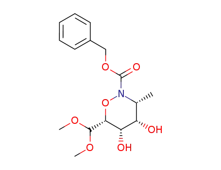 (3R,4S,5S,6R)-6-Dimethoxymethyl-4,5-dihydroxy-3-methyl-[1,2]oxazinane-2-carboxylic acid benzyl ester