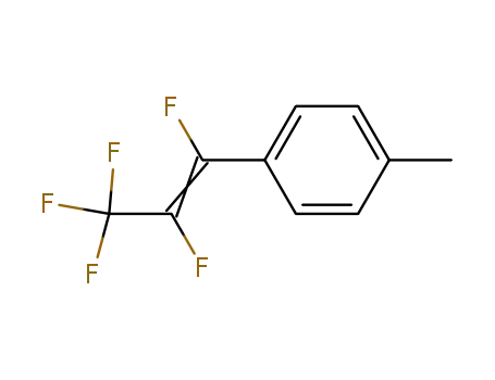 Molecular Structure of 61855-63-8 (Benzene, 1-methyl-4-(1,2,3,3,3-pentafluoro-1-propenyl)-)