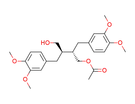 Acetic acid (2S,3R)-2-(3,4-dimethoxy-benzyl)-4-(3,4-dimethoxy-phenyl)-3-hydroxymethyl-butyl ester