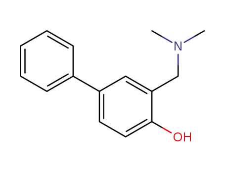 Molecular Structure of 21140-37-4 (3-[(Dimethylamino)methyl]biphenyl-4-ol)