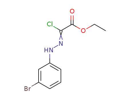 Molecular Structure of 1264088-38-1 (Acetic acid,chloro[(3-bromophenyl)hydrazono]-,ethyl ester)