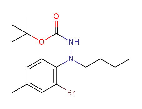 N-tert-butoxycarbonyl-N'-(2-bromo-4-methylphenyl)-N'-butylhydrazine
