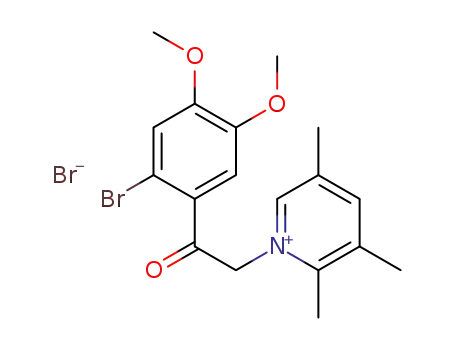 Molecular Structure of 1268015-48-0 (1-[2-(2-bromo-4,5-dimethoxyphenyl)-2-oxoethyl]-2,3,5-trimethylpyridinium bromide)