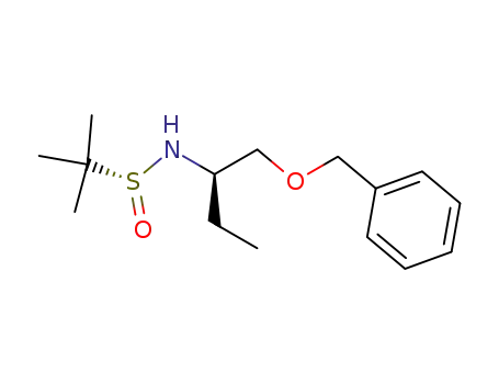 (R<sub>S</sub>,1R)-2-methylpropane-2-sulfinic acid (1-(benzyloxymethyl)propyl)amide