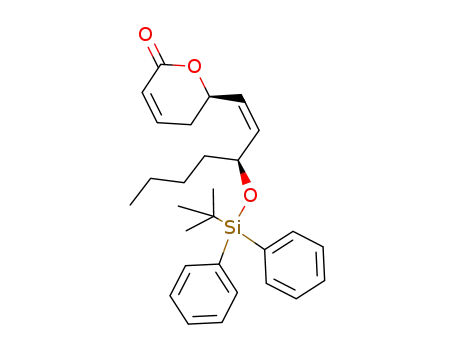 (6R)-6-{(1Z,3S)-3-{[(tert-butyl)diphenylsilyl]oxy}hept-1-en-1-yl}-5,6-dihydro-2H-pyran-2-one