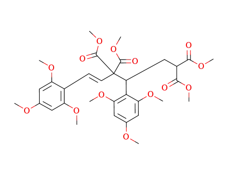 tetramethyl (5E)-3,6-bis(2,4,6-trimethoxyphenyl)hex-5-ene-1,1,4,4-tetracarboxylate