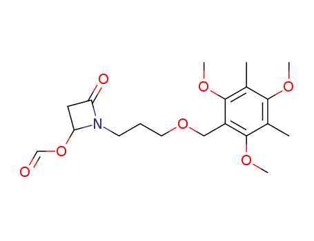 formic acid 4-oxo-1-[3-(2,4,6-trimethoxy-3,5-dimethyl-benzyloxy)-propyl]-azetidin-2-yl ester