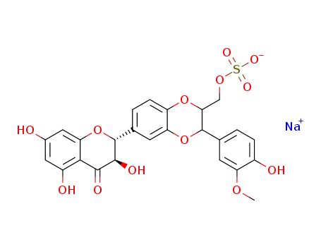 sodium silybin-23-O-sulphate