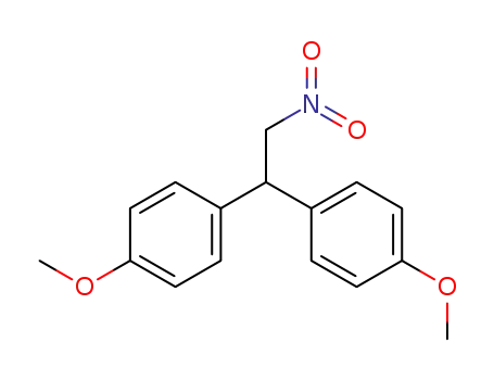 Molecular Structure of 85078-27-9 (Benzene,1,1'-(2-nitroethylidene)bis[4-methoxy-)