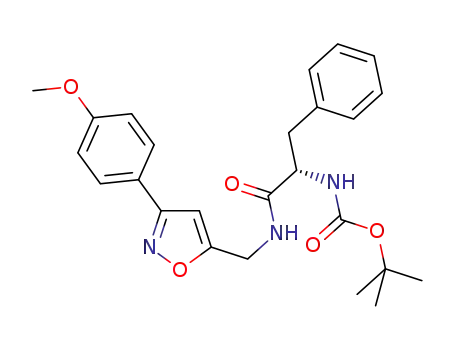 tert-butyl (S)-1-((3-(4-methoxyphenyl)isoxazol-5-yl)methylcarbamoyl)-2-phenylethylcarbamate