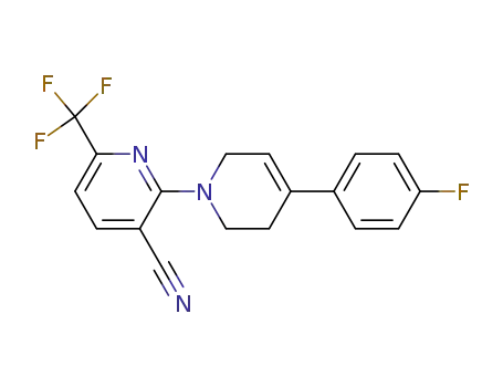 4-(4-fluoro-phenyl)-6'-trifluoromethyl-3,6-dihydro-2H-[1,2']bipyridinyl-3'-carbonitrile