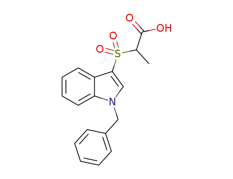 2-[(1-benzylindol-3-yl)sulfonyl]propionic acid