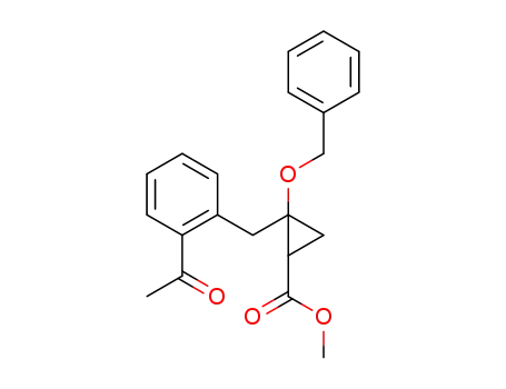 methyl 2-(2-acetylbenzyl)-2-(benzyloxy)cyclopropanecarboxylate