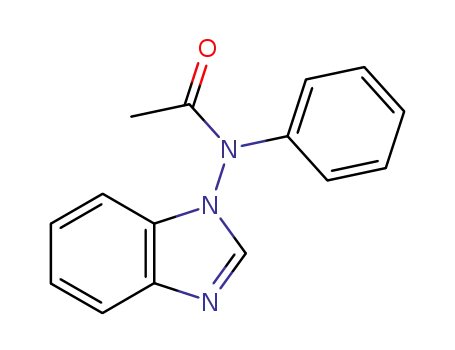Molecular Structure of 313486-10-1 (1-(N-acetyl-N-phenylamino)benzimidazole)