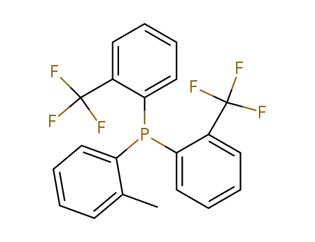 Molecular Structure of 207905-28-0 (bis[(trifluoromethyl)phenyl](methylphenyl)phosphine)