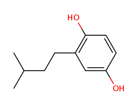 1,4-Benzenediol,2-(3-methylbutyl)- cas  22296-58-8