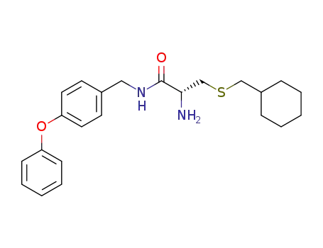 Propanamide,
2-amino-3-[(cyclohexylmethyl)thio]-N-[(4-phenoxyphenyl)methyl]-, (2R)-