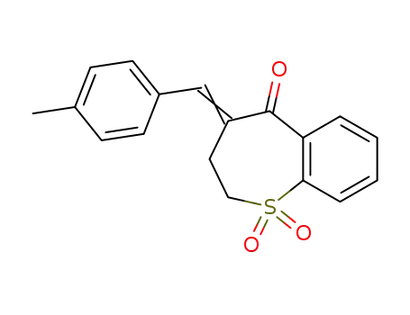 1,1-Dioxo-4-[1-p-tolyl-meth-(E)-ylidene]-1,2,3,4-tetrahydro-1λ<sup>6</sup>-benzo[b]thiepin-5-one
