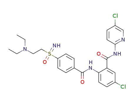 S-[4-(N-{2-[N-(5-chloro(2-pyridyl))carbamoyl]-4-chlorophenyl}carbamoyl)phenyl]-S-{(2-diethylamino)ethyl}sulfoximide