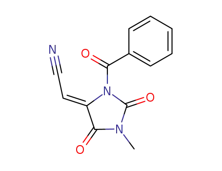 (5Z)-1-benzoyl-5-(cyanomethylidene)-3-methylimidazolidine-2,4-dione