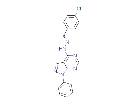 C<sub>18</sub>H<sub>13</sub>ClN<sub>6</sub>