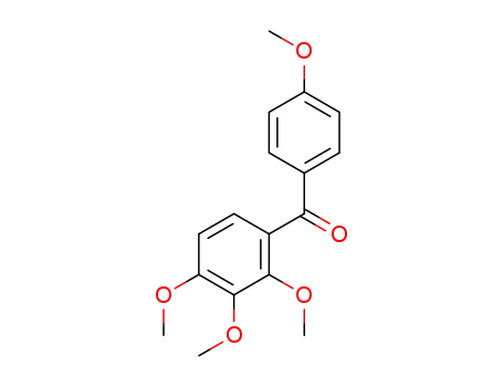 Molecular Structure of 6342-99-0 ((4-methoxyphenyl)(2,3,4-trimethoxyphenyl)methanone)
