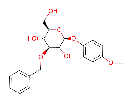Molecular Structure of 303127-80-2 (4-METHOXYPHENYL 3-O-BENZYL-BETA-D-GLUCOPYRANOSIDE)