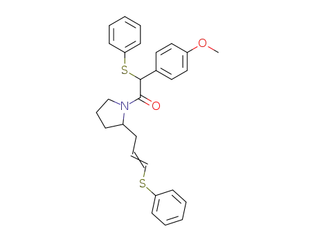 2-[3-(phenylthio)prop-2-enyl]-N-[α-(p-methoxyphenyl)-α-(phenylthio)acetyl]pyrrolidine