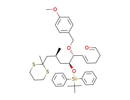 (E)-(6R,7S,9S)-7-(tert-Butyl-diphenyl-silanyloxy)-6-(4-methoxy-benzyloxy)-9-methyl-10-(2-methyl-[1,3]dithian-2-yl)-dec-4-enal