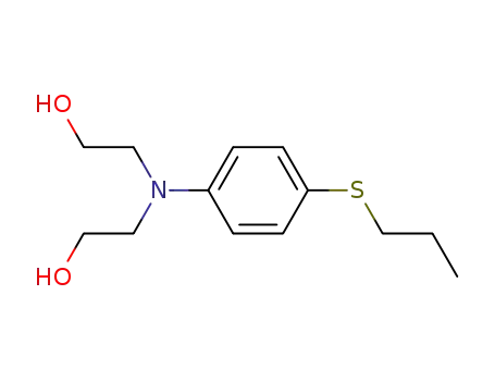 Molecular Structure of 189639-05-2 (Ethanol, 2,2'-[[4-(propylthio)phenyl]imino]bis-)