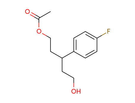 (+/-)-3-(4-fluorophenyl)-5-hydroxypentyl acetate