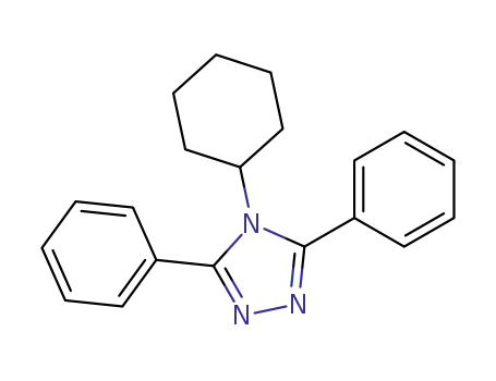 Molecular Structure of 135643-65-1 (4-cyclohexyl-3,5-diphenyl-4H-1,2,4-triazole)