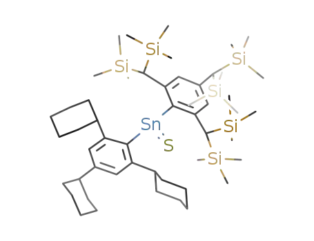 2,4,6-tris[bis(trimethylsilyl)methyl]phenyl(2,4,6-tricyclohexylphenyl)Sn=S