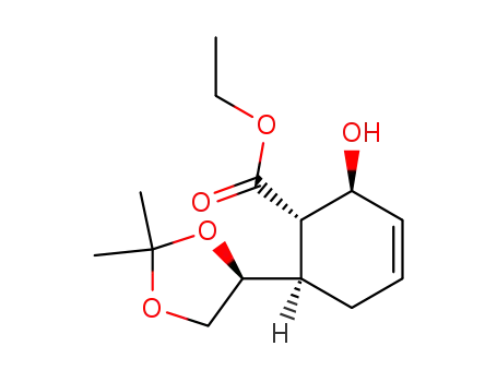 ethyl 6-[(4S)-2,2-dimethyl-1,3-dioxolan-4-yl]-2-hydroxy-(1S,2S,6R)-3-cyclohexene-1-carboxylate