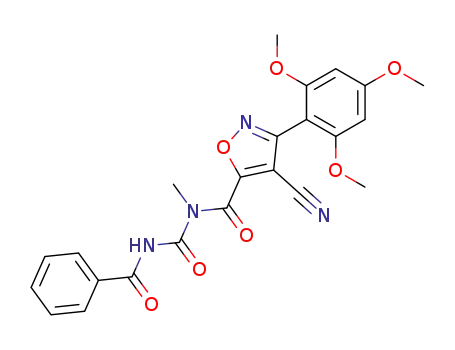 N-[(benzoylamino)carbonyl]-4-cyano-N-methyl-3-(2,4,6-trimethoxyphenyl)isoxazole-5-carboxamide