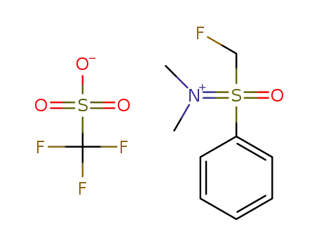 N,N-(dimethylamino)-S-phenyl-S-monofluoromethyloxosulfonium trifluoromethanesulfonate