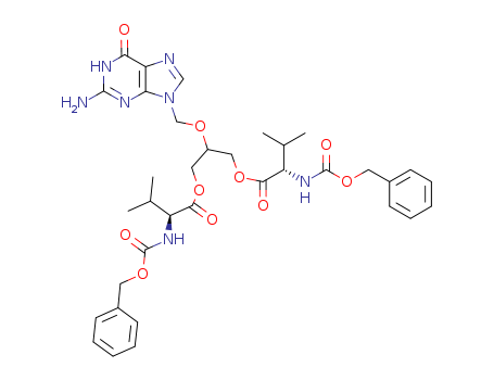 L-Valine, N-[(phenylmethoxy)carbonyl]-, 2-[(2-amino-1,6-dihydro-6-oxo-9H-purin-9-yl)methoxy]-1,3-propanediyl ester