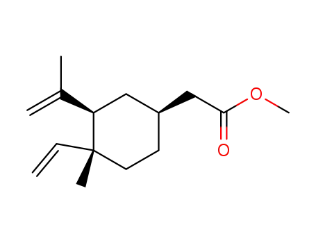 Methyl 2-<(1S,3R,4R)-3-isopropenyl-4-methyl-4-vinylcyclohexyl>acetate
