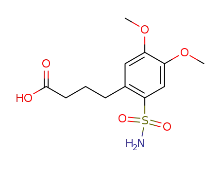2-(3-carboxypropyl)-4,5-dimethoxybenzenesulfonamide