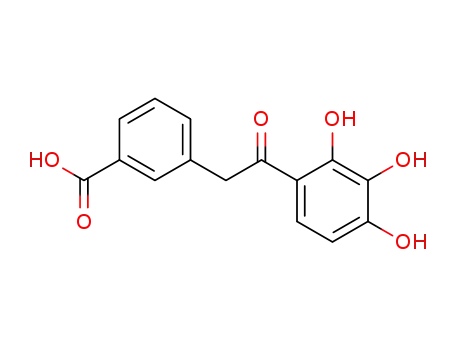 Molecular Structure of 116743-80-7 (2,3,4-trihydroxy-3'-carboxybenzylketone)