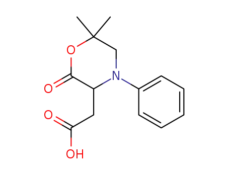2-(6,6-dimethyl-2-oxo-4-phenylmorpholin-3-yl)acetic acid